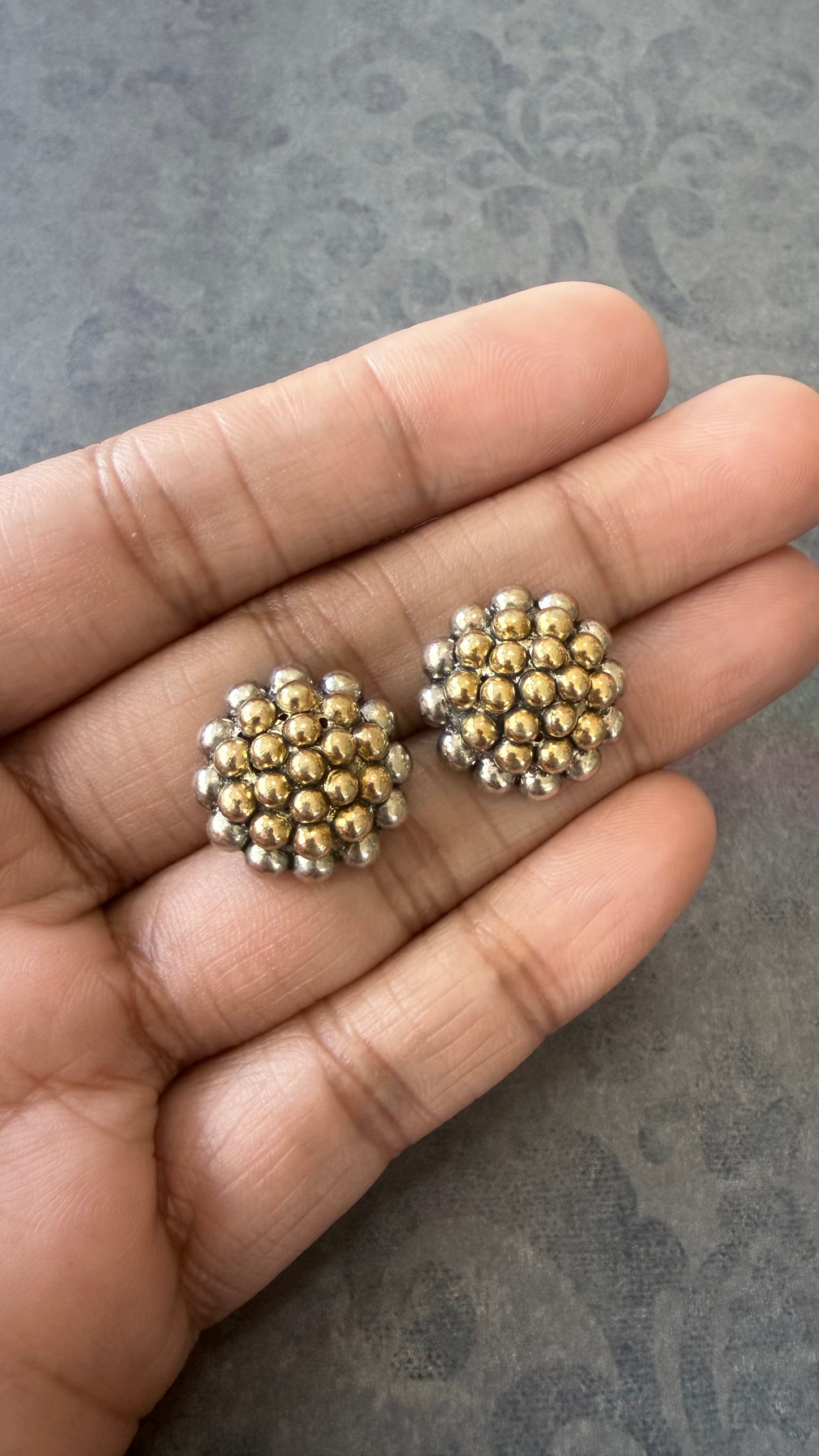 Sonna Silver - Dual-tone earrings