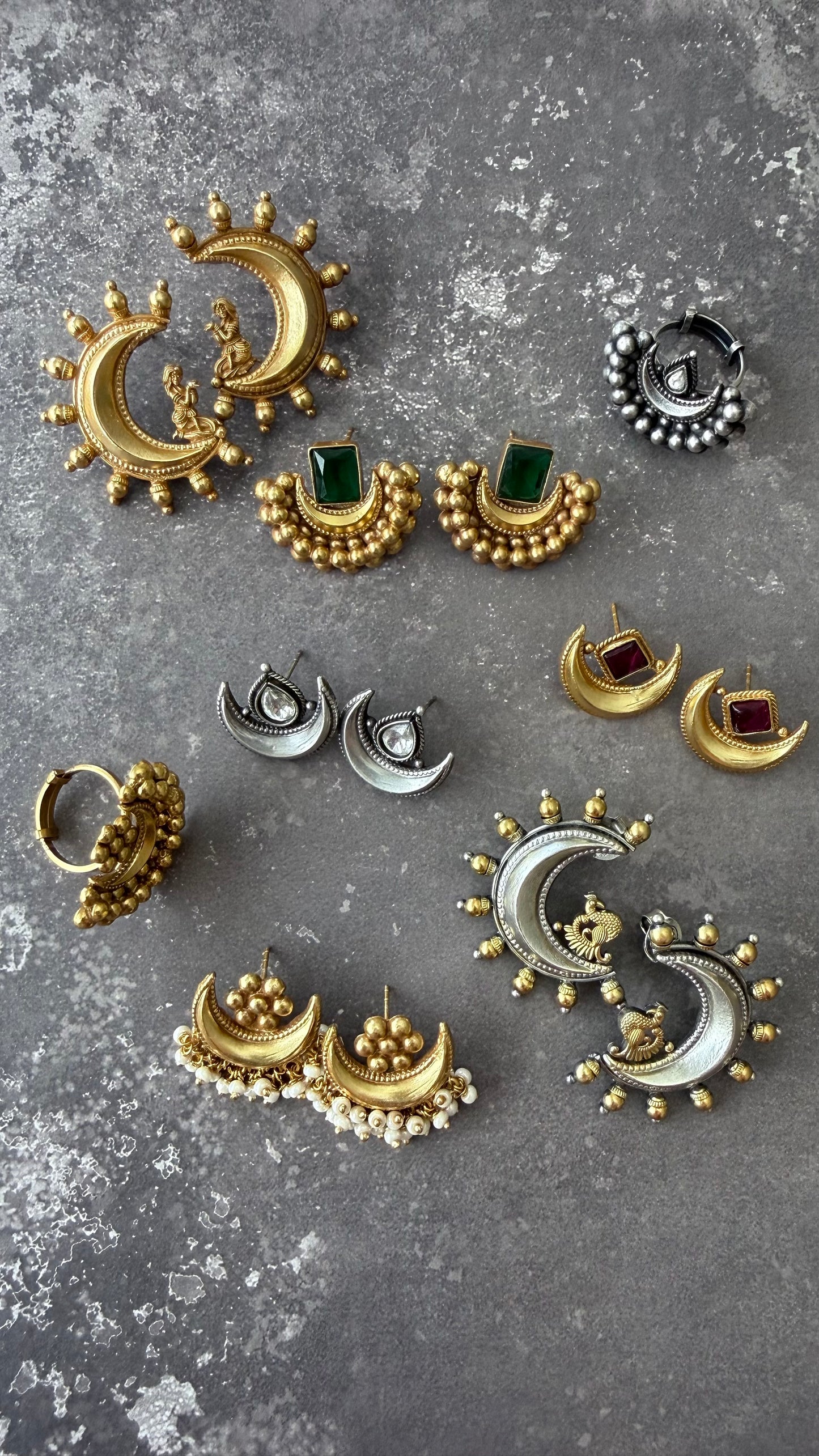 Crescent Studs