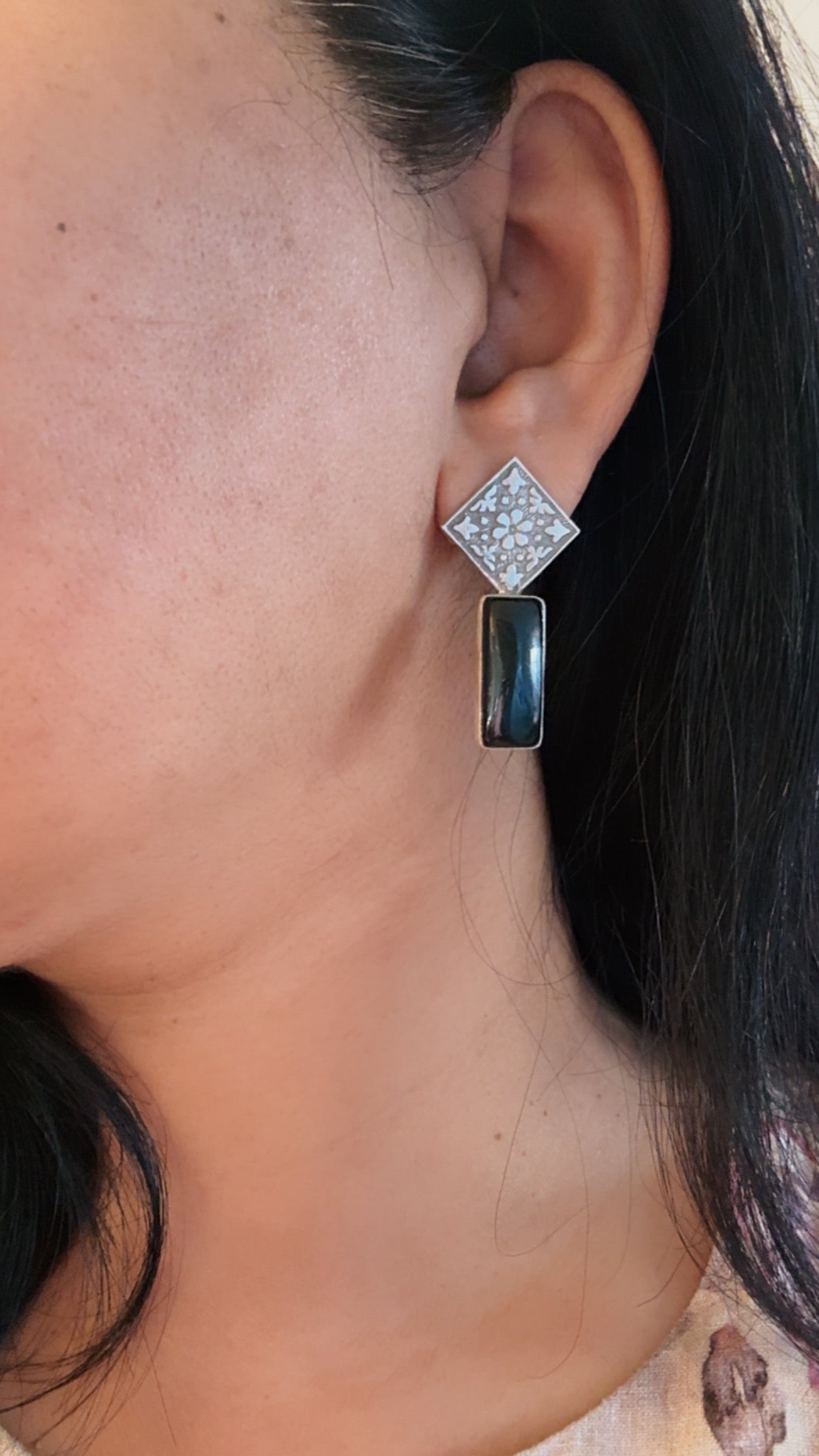 Aqua Drop Earrings