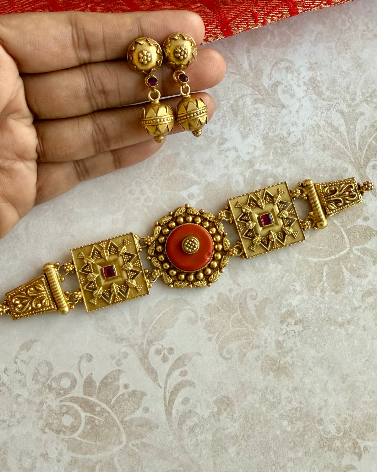 Naksh Coral Choker