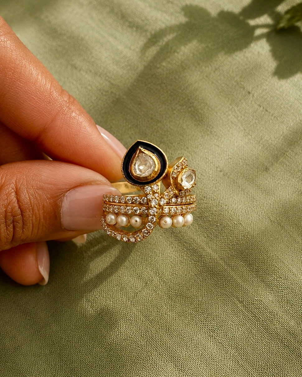 Moti Mor Pankh Ring