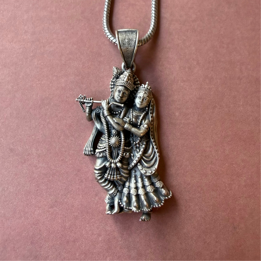 Radha Krishna 3D Pendant