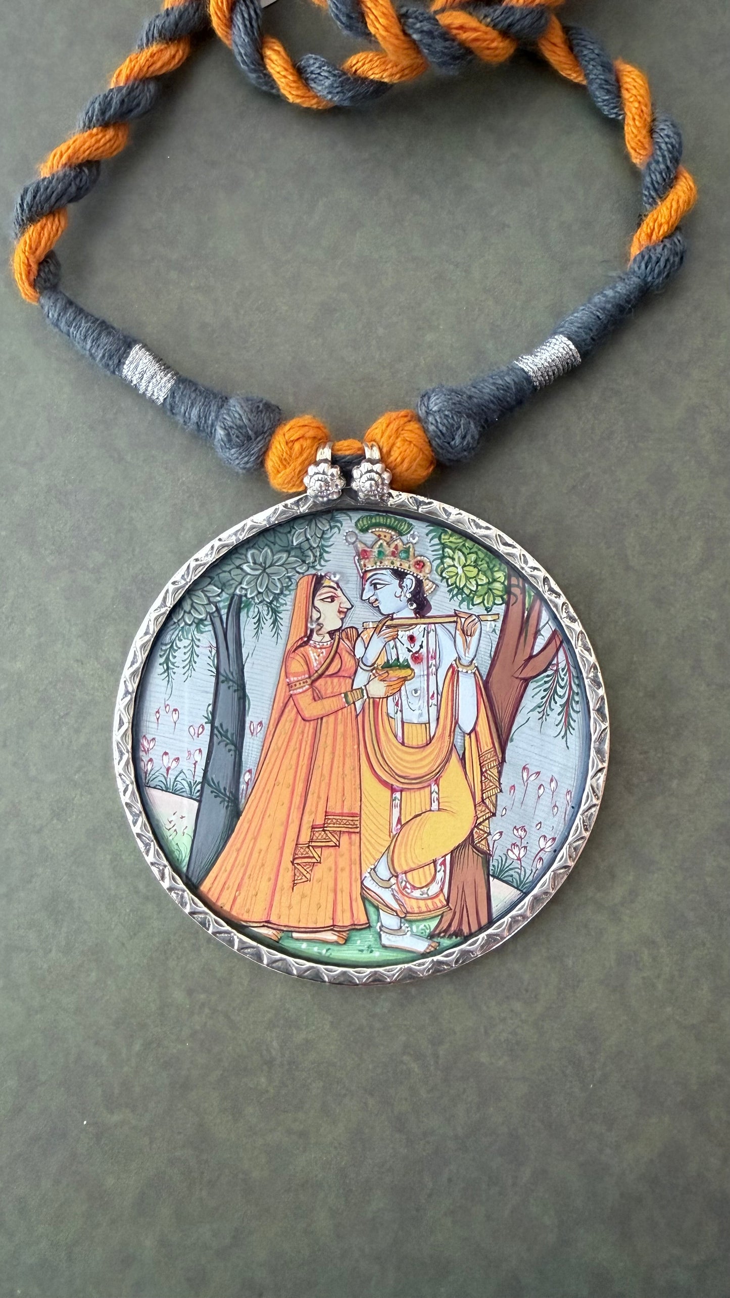 Leela – Radha Krishna Baag Pendant with Dori