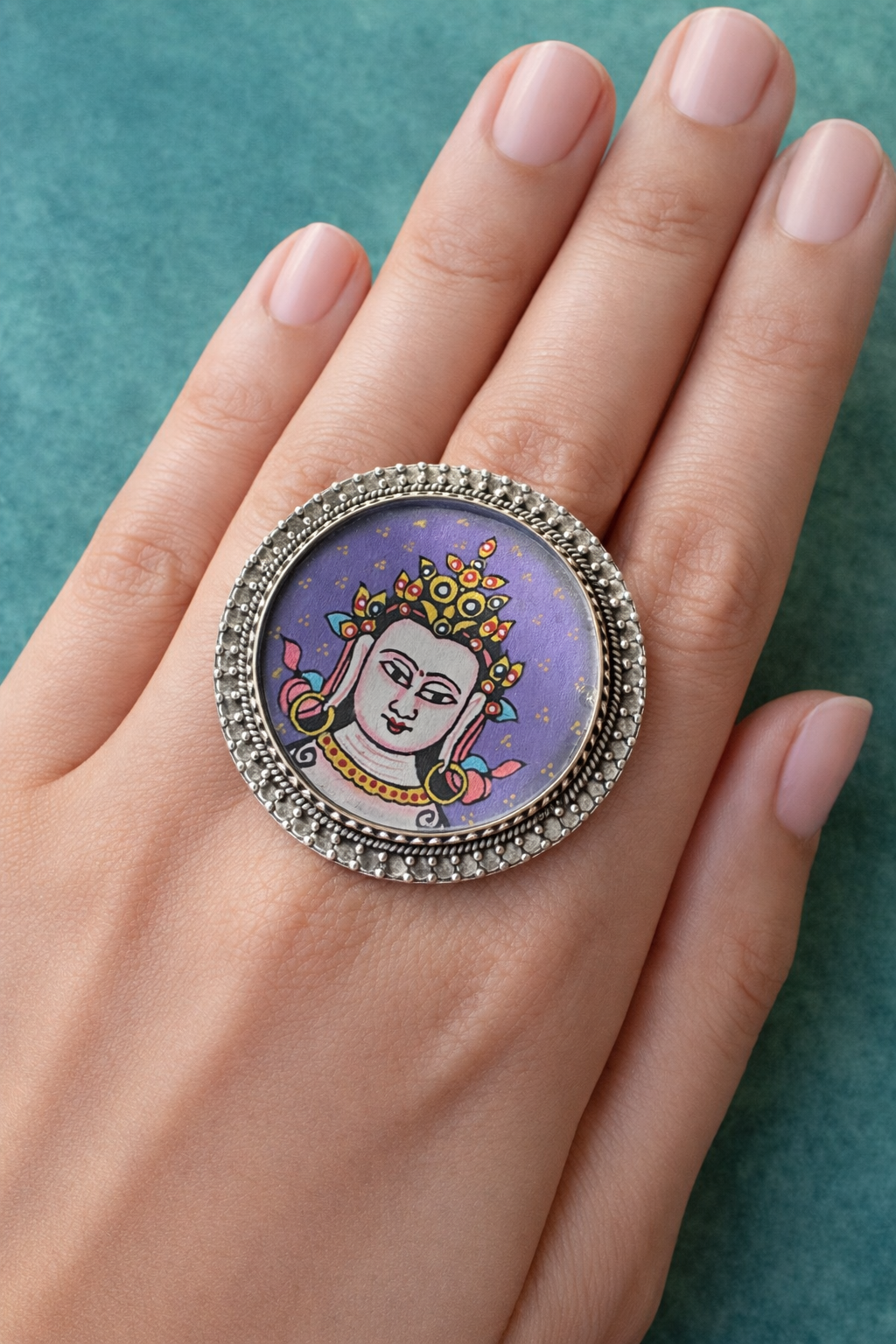 Leela- Serene Deity Ring