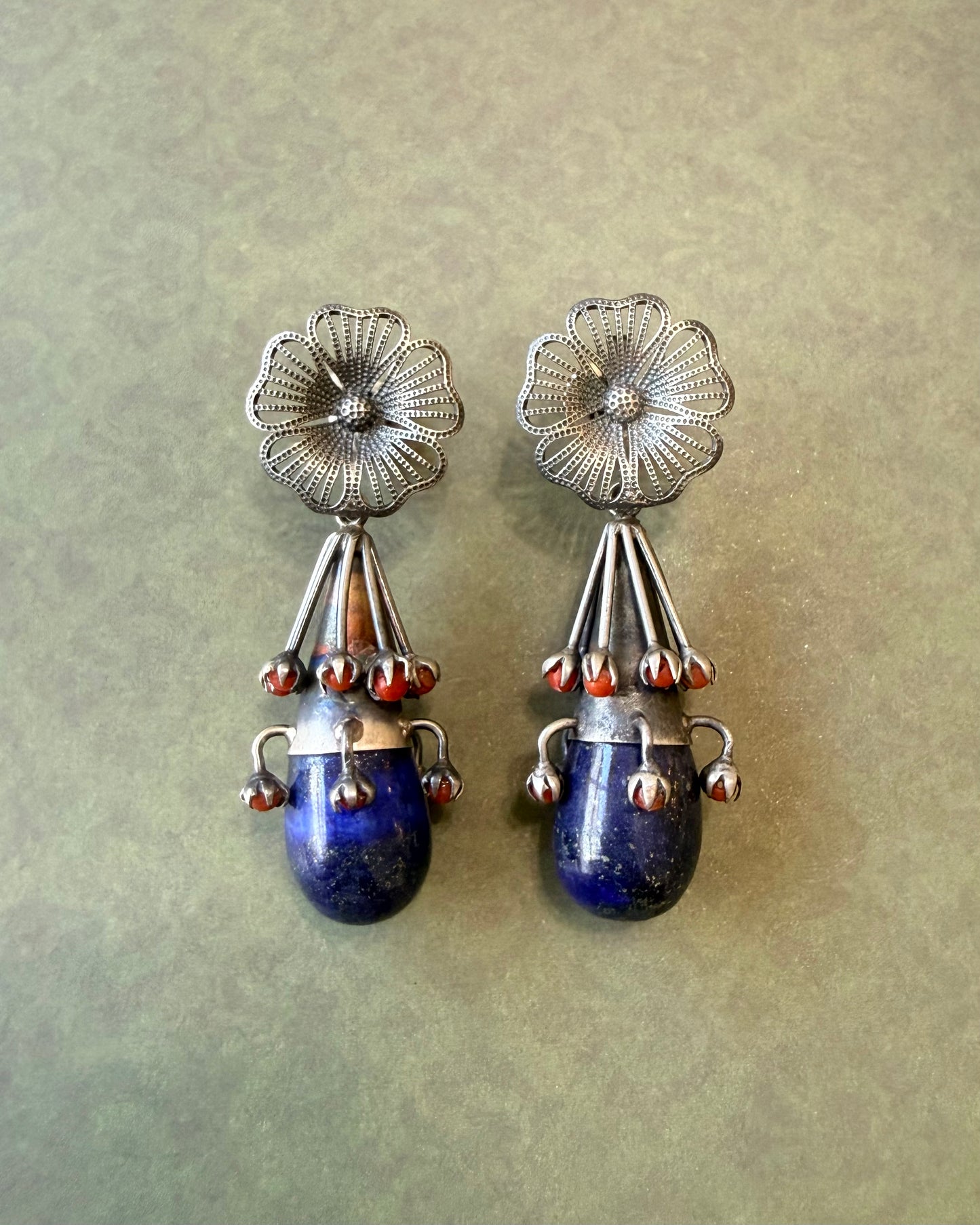 Vana Lapis Drop Earrings