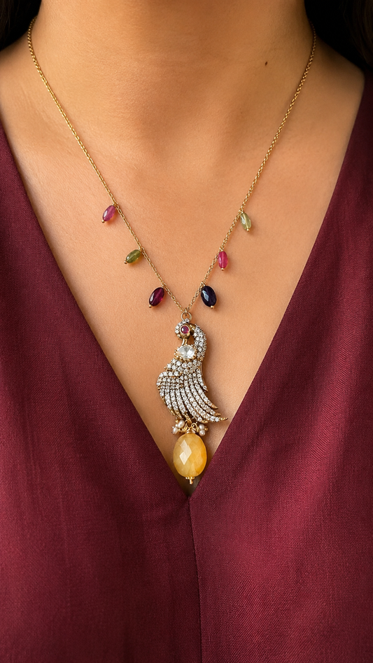 Jewel Bird Necklace