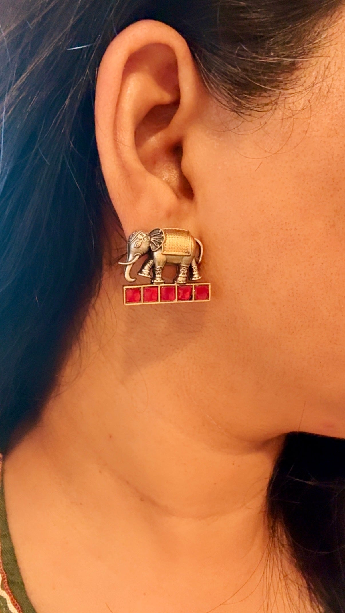 Elephant Dual Tone Studs