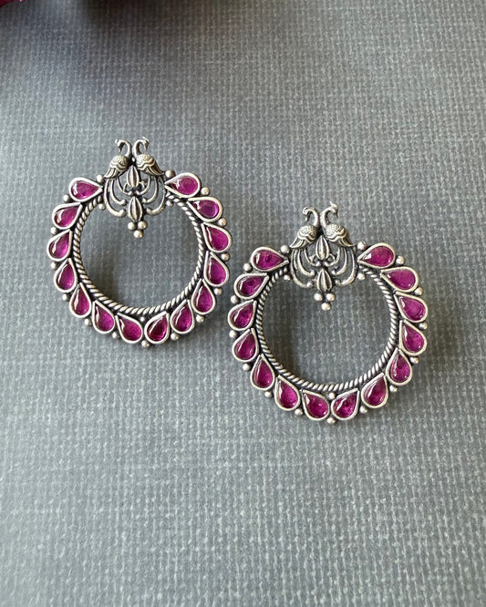Mor Ruby Petal Earrings