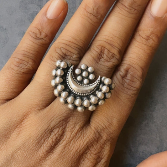 Crescent Statement Ring