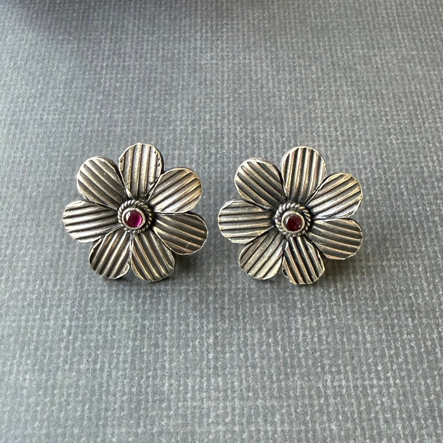 Phool Silver Studs