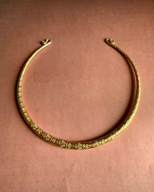 Gul Sunheri Hasli Necklace