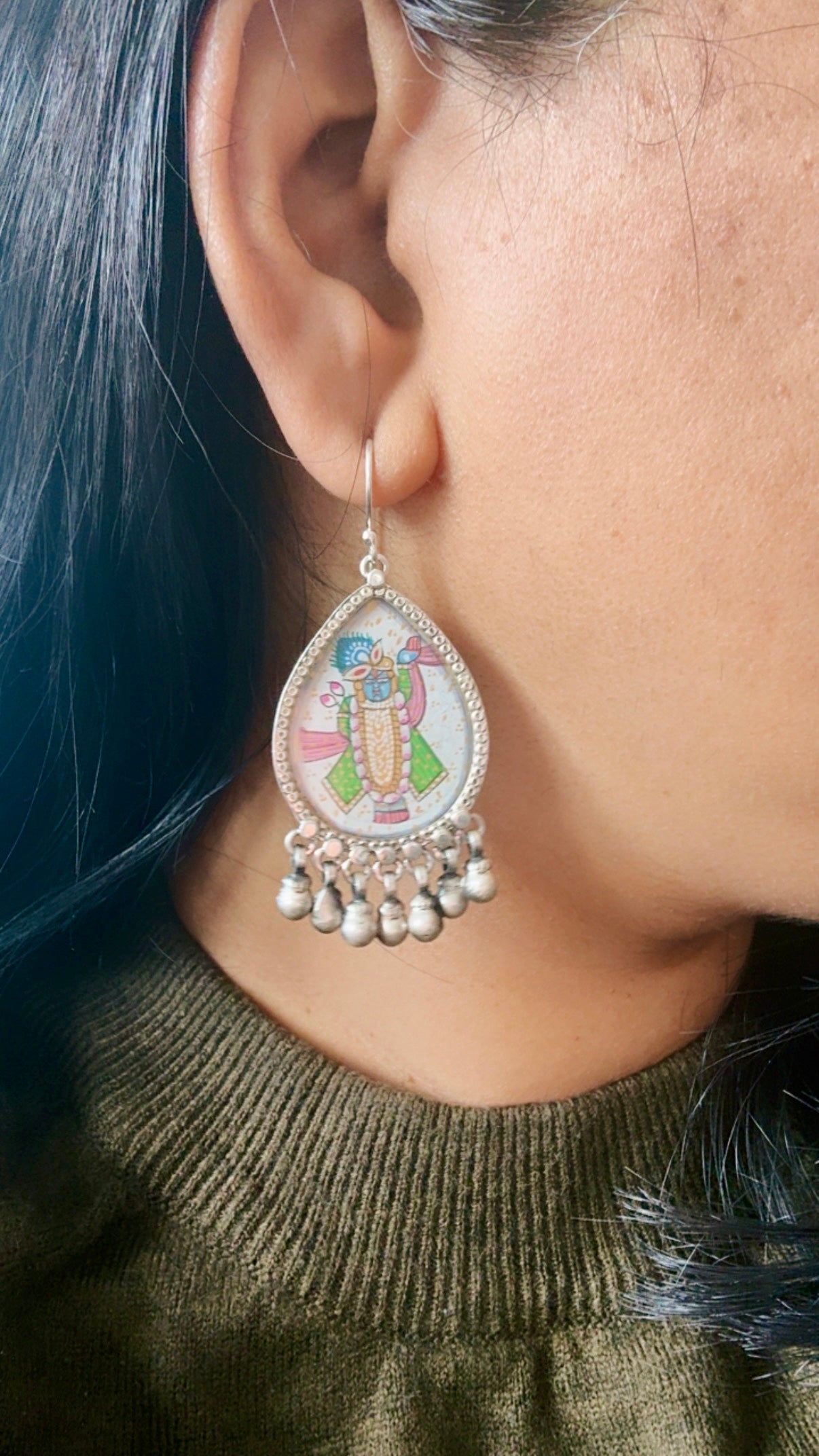 Leela – Radha Krishna Drop Earrings
