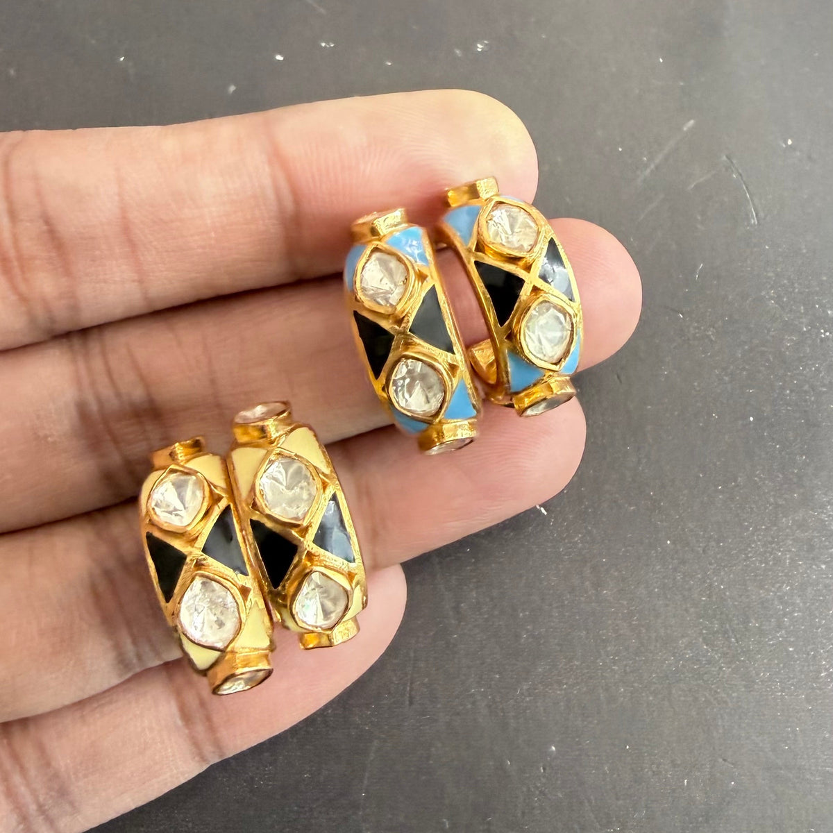 Rasa Mini Polki Earrings