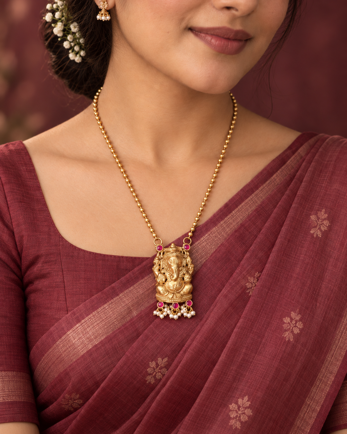 Ganesha Gold Necklace