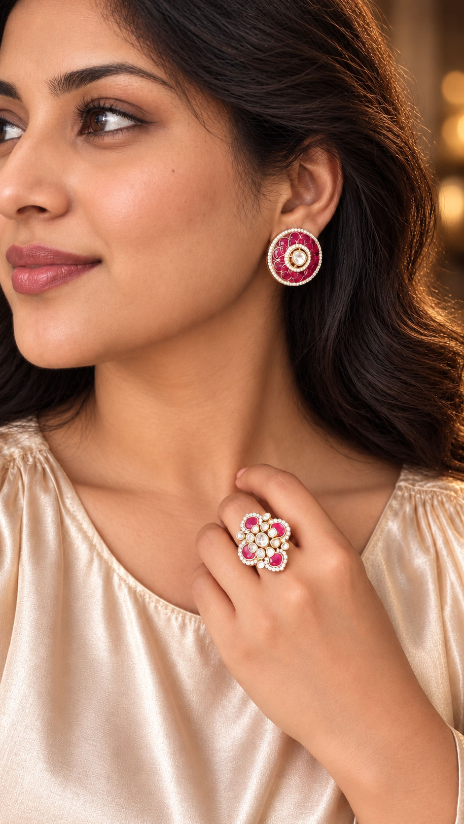 Rosie Polki Ring