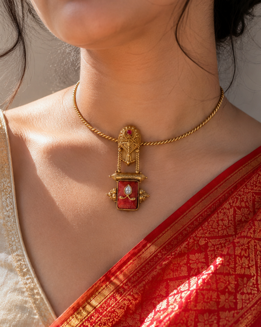 Coral Hasli Necklace