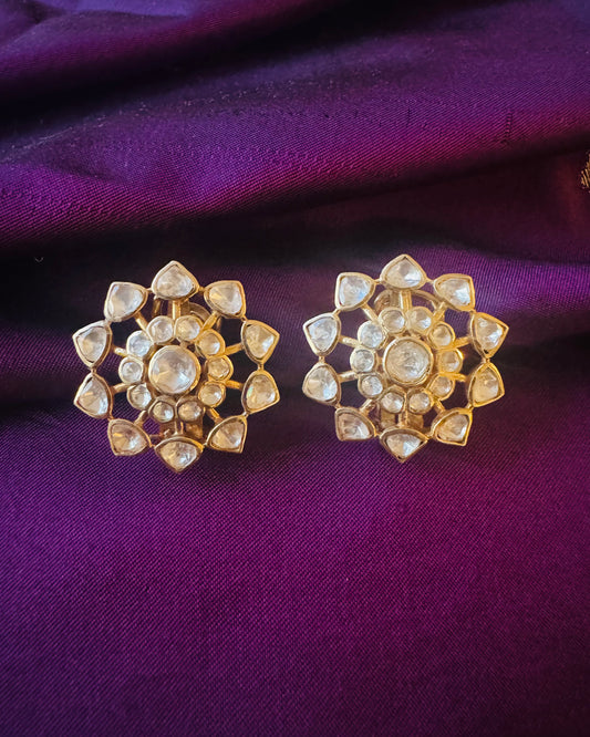 Sunburst Polki Earrings