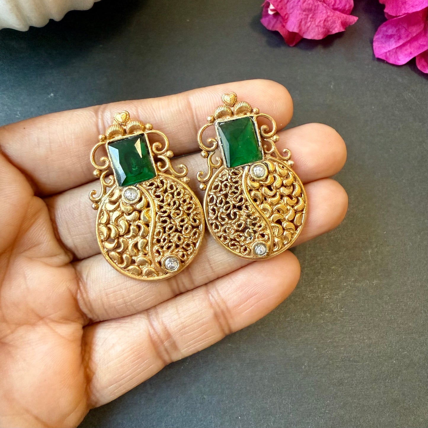 Royal Filigree Studs- Gold