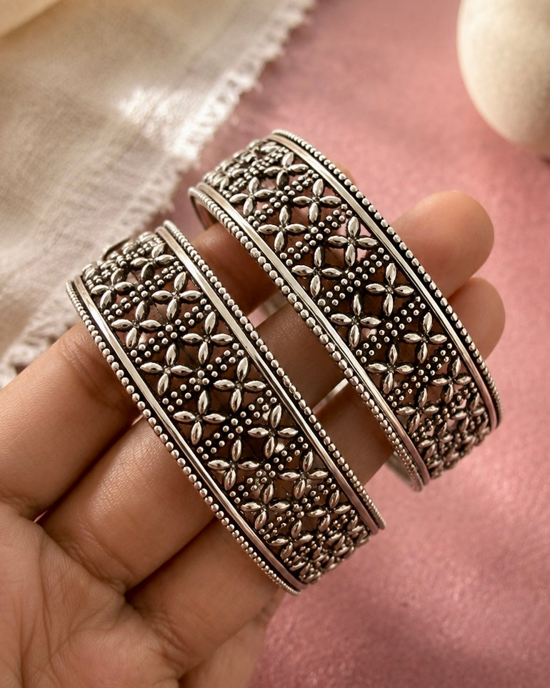 Gul Silver Bangles.