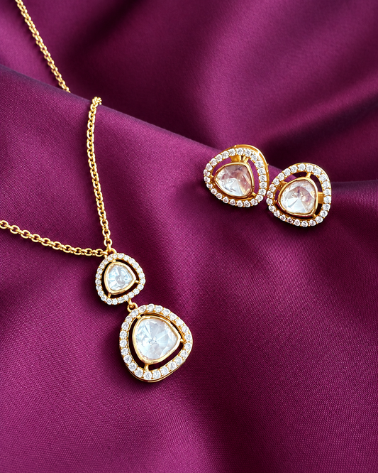 Eira Polki Pendant Set