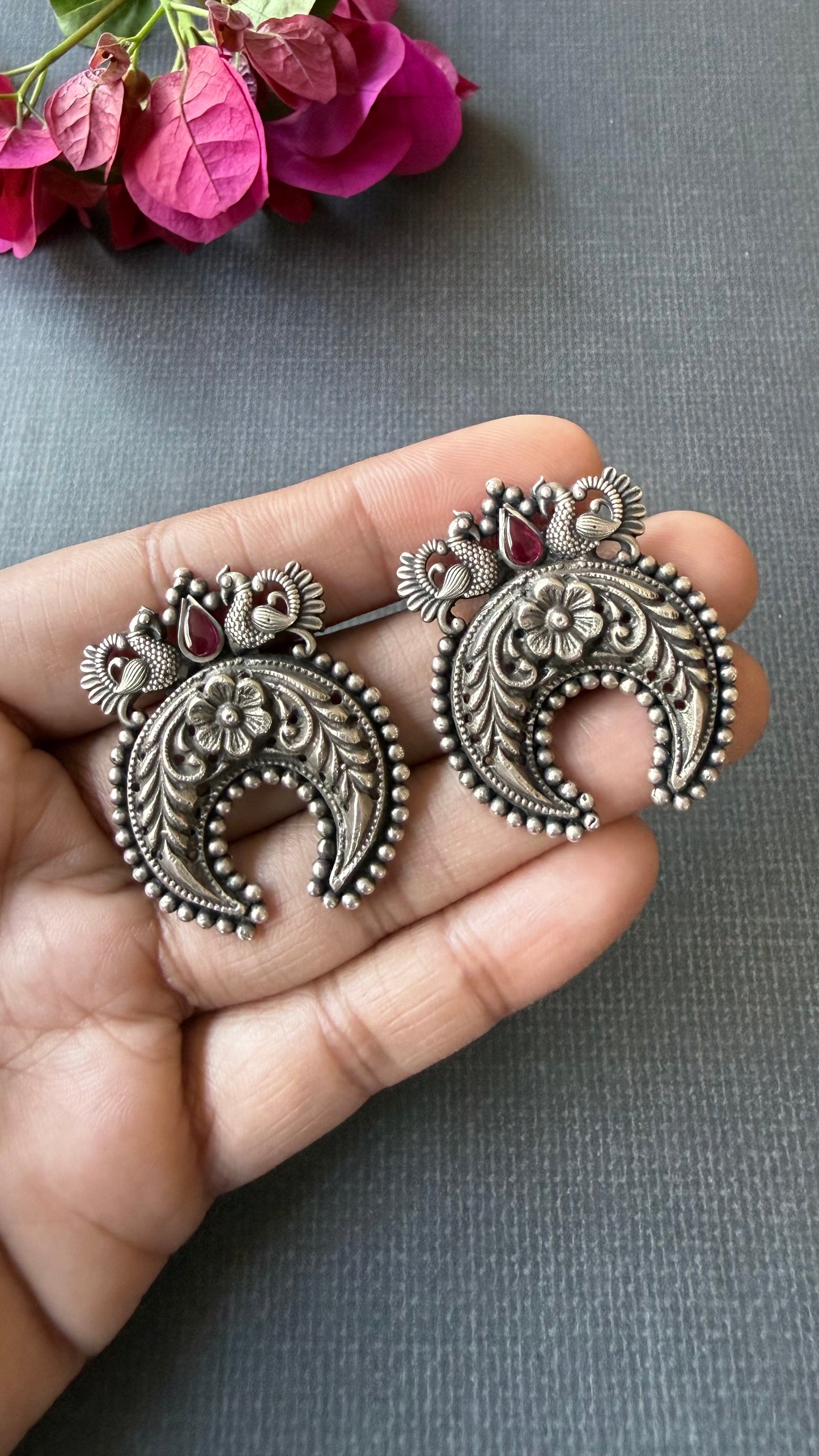 Mor Chand Earrings