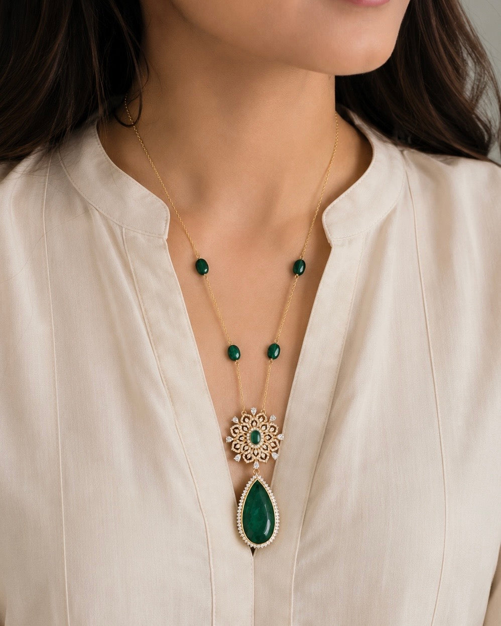 Vrinda Bloom Necklace