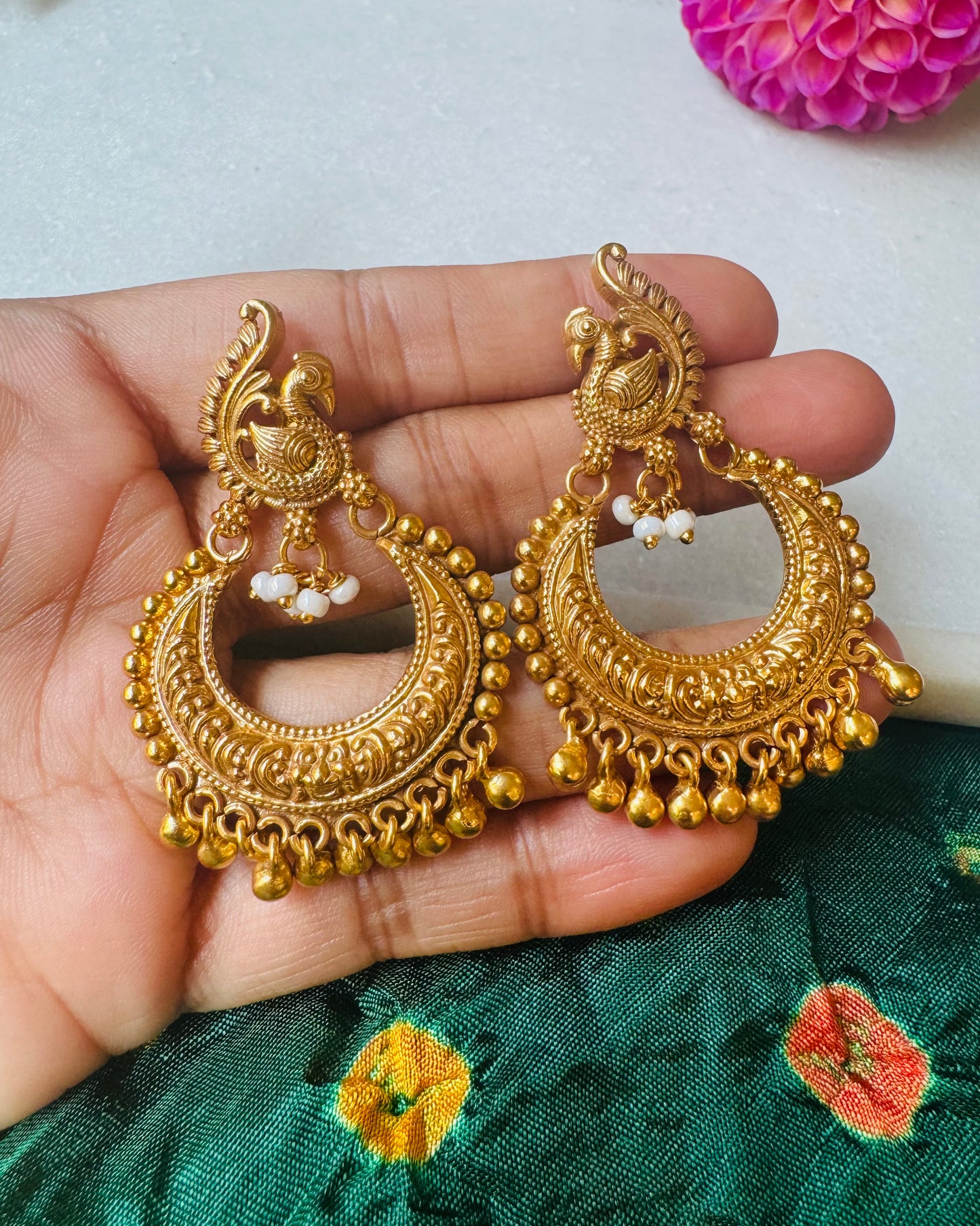 Peacock Chandbali