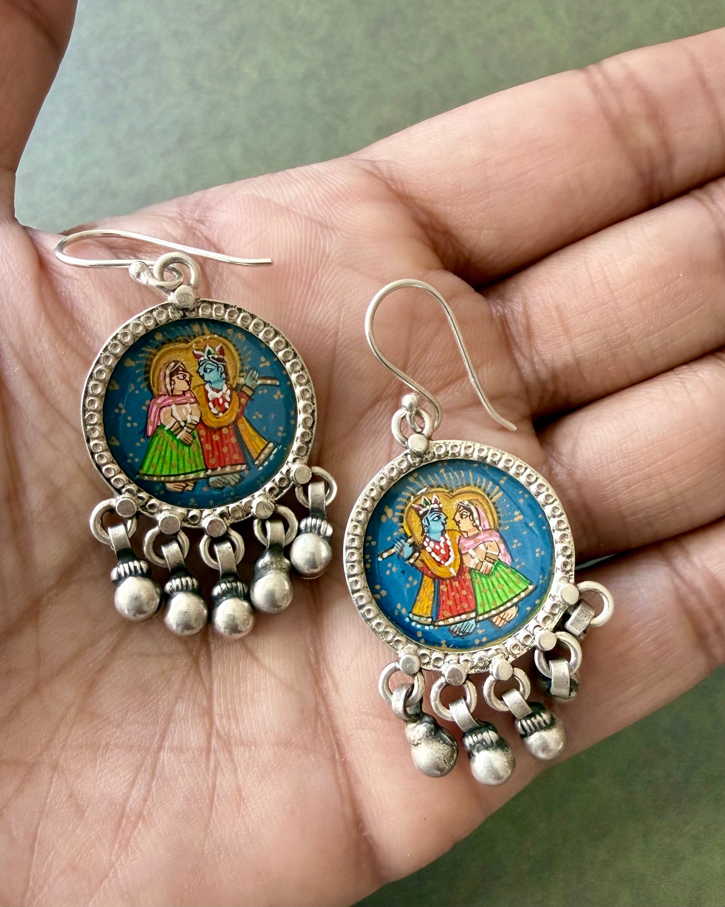 Leela – Radha Krishna Drop Earrings