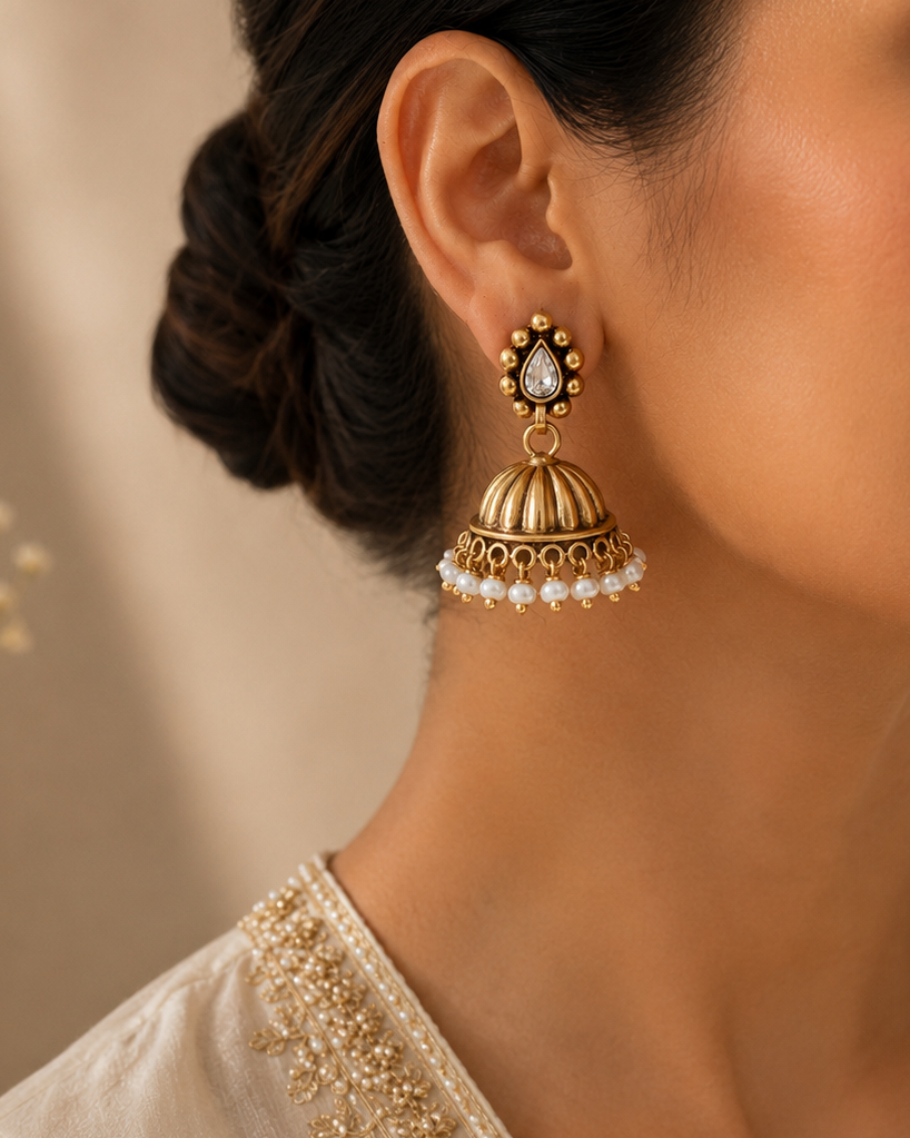 Kira Pearl Jhumkas