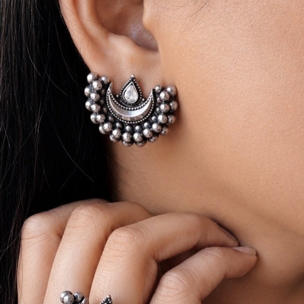 Crescent Statement Studs