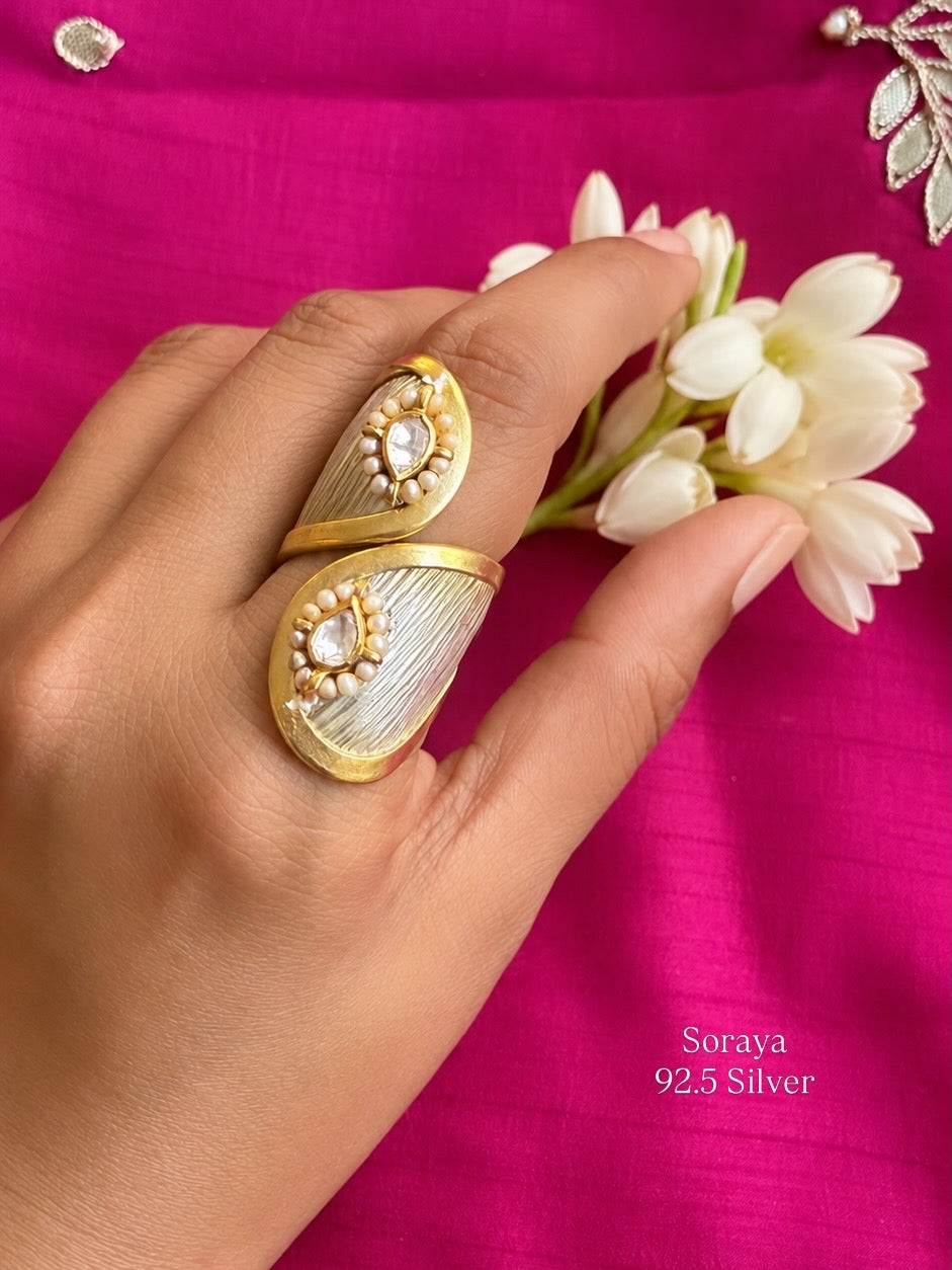 Noor Kundan Wrap Ring