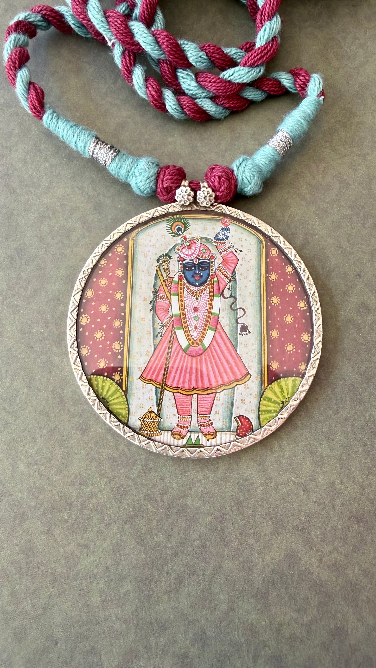 Leela – Shrinath ji Pendant with Dori