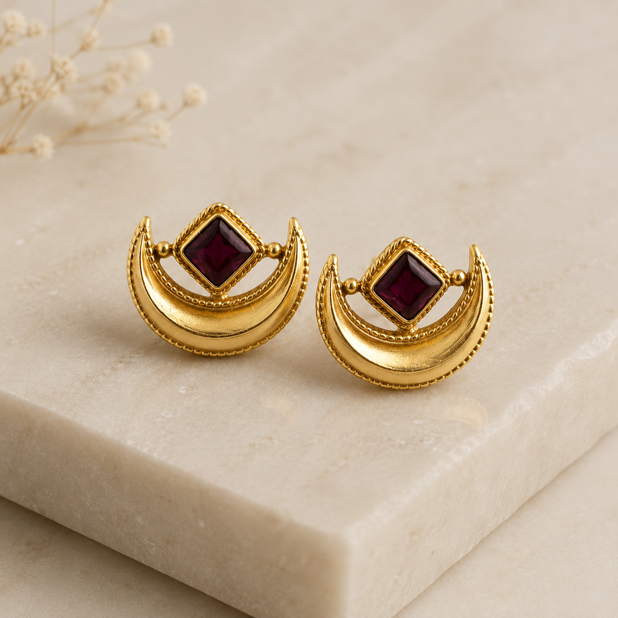 Crescent Studs