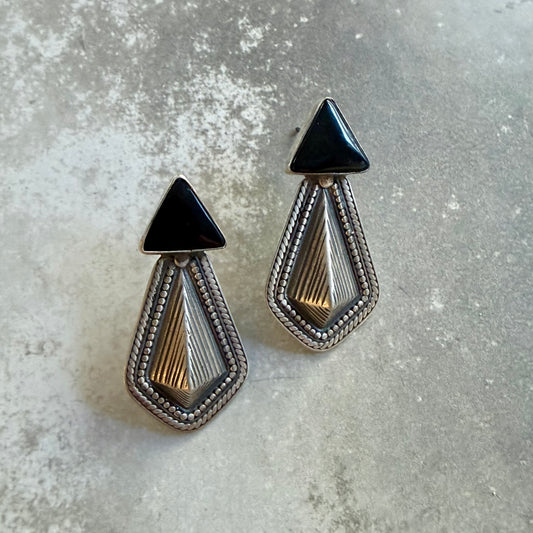 Onyx Edge Earrings