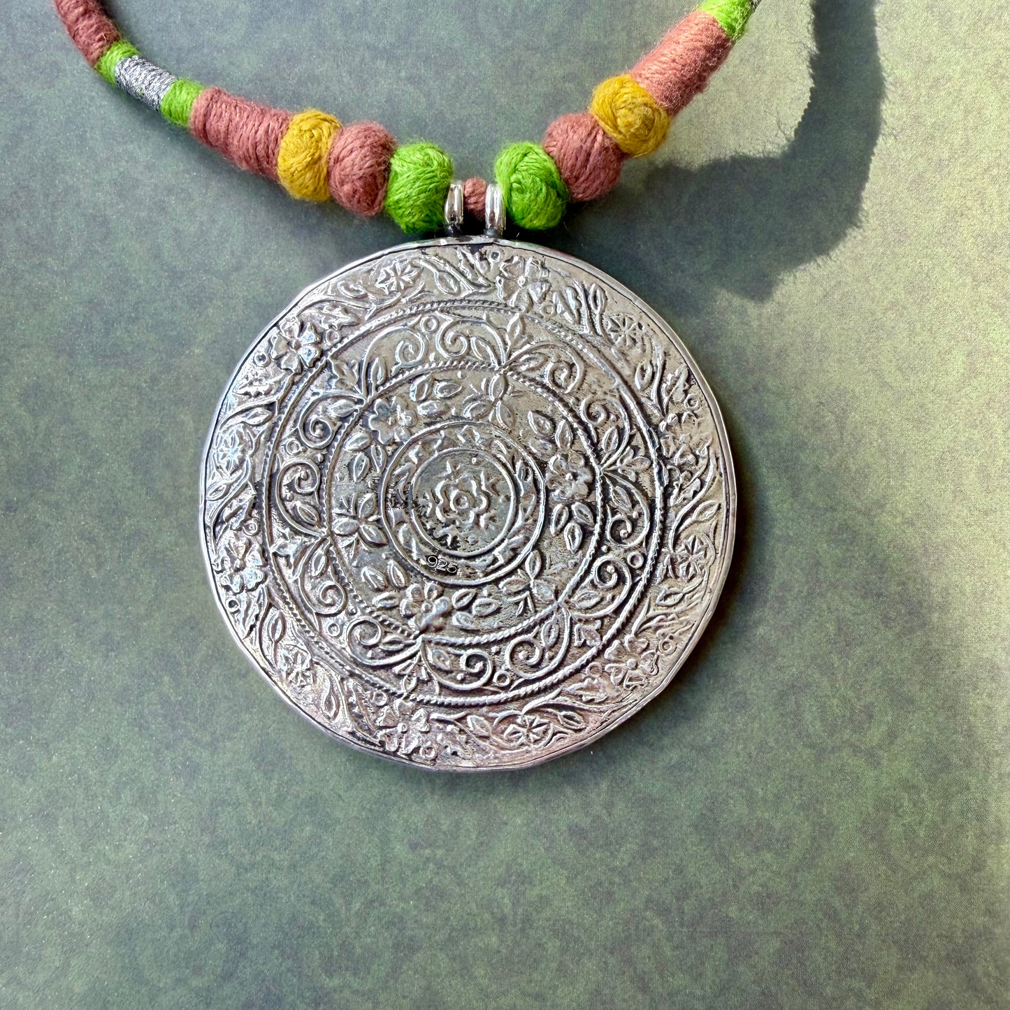 Leela – Radha Krishna Art Pendant with Dori