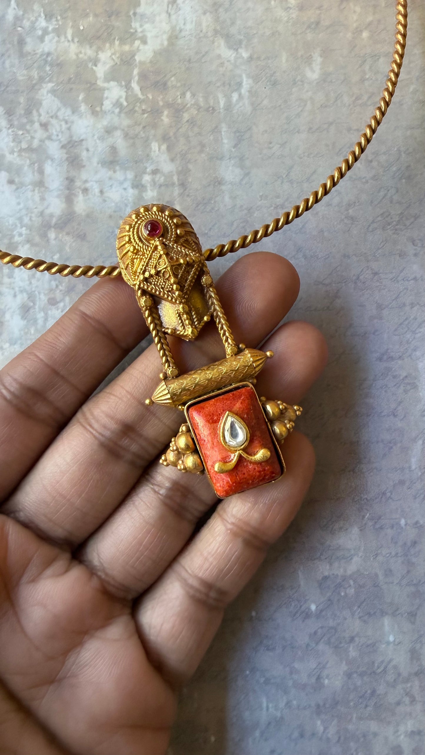 Coral Hasli Necklace
