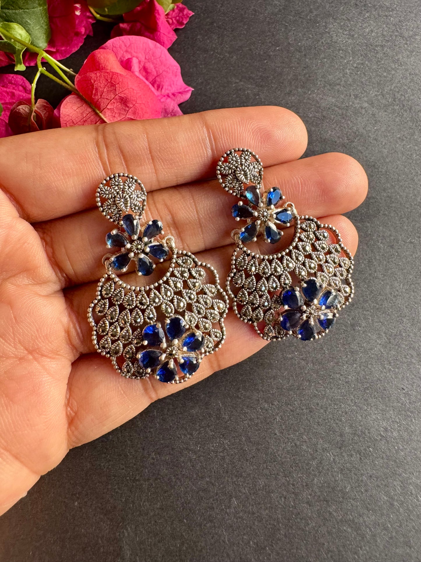 Marcasite Bloom Earrings