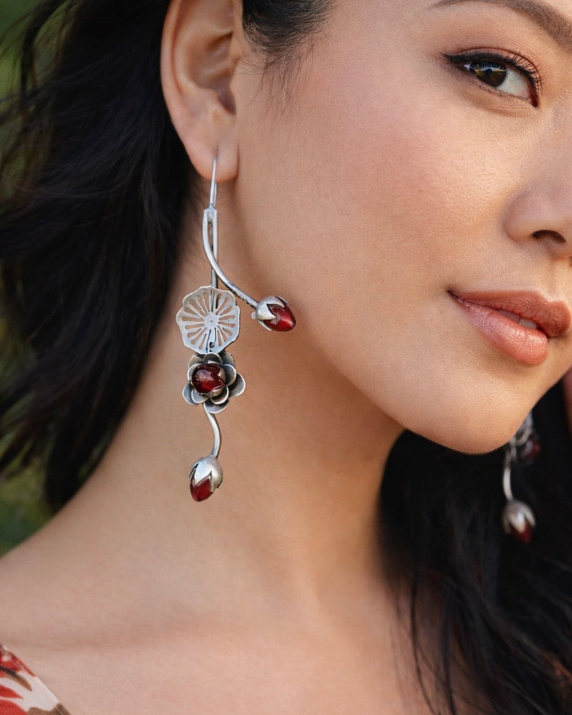 Vana Lotus Bud Drop Earrings