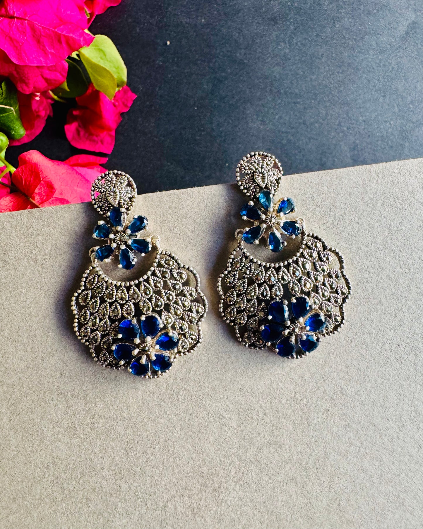 Marcasite Bloom Earrings