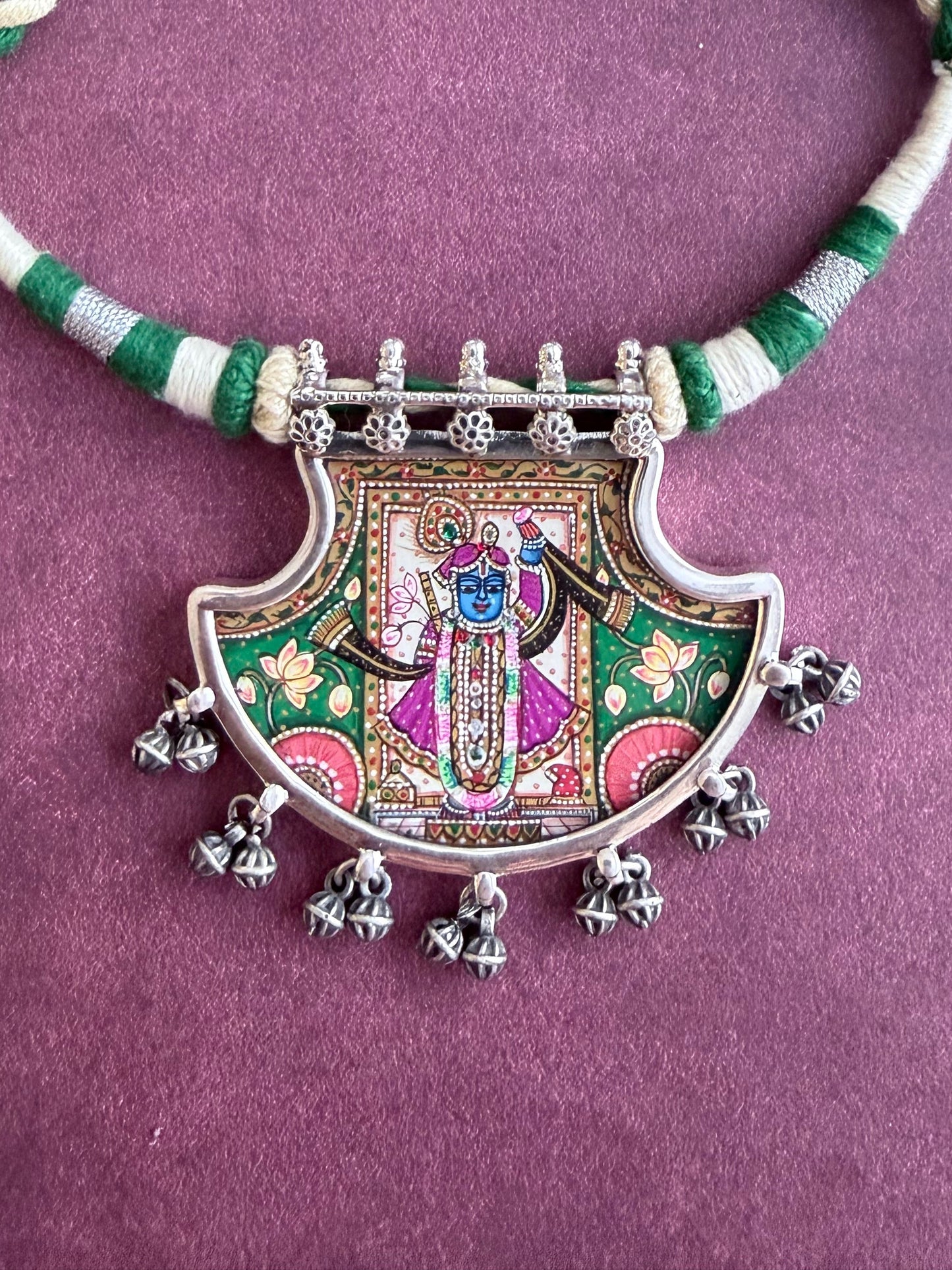 Leela – Shreenath Ji Pendant with Dori