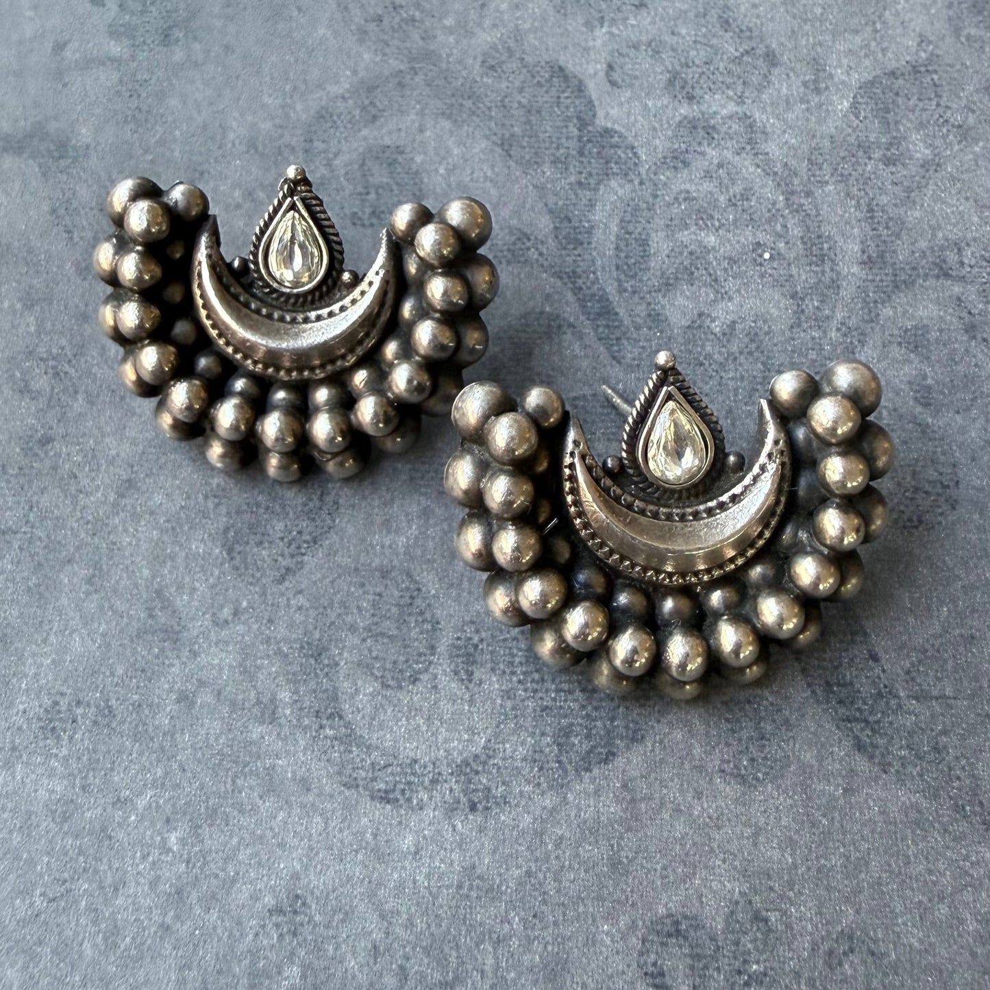 Crescent Statement Studs