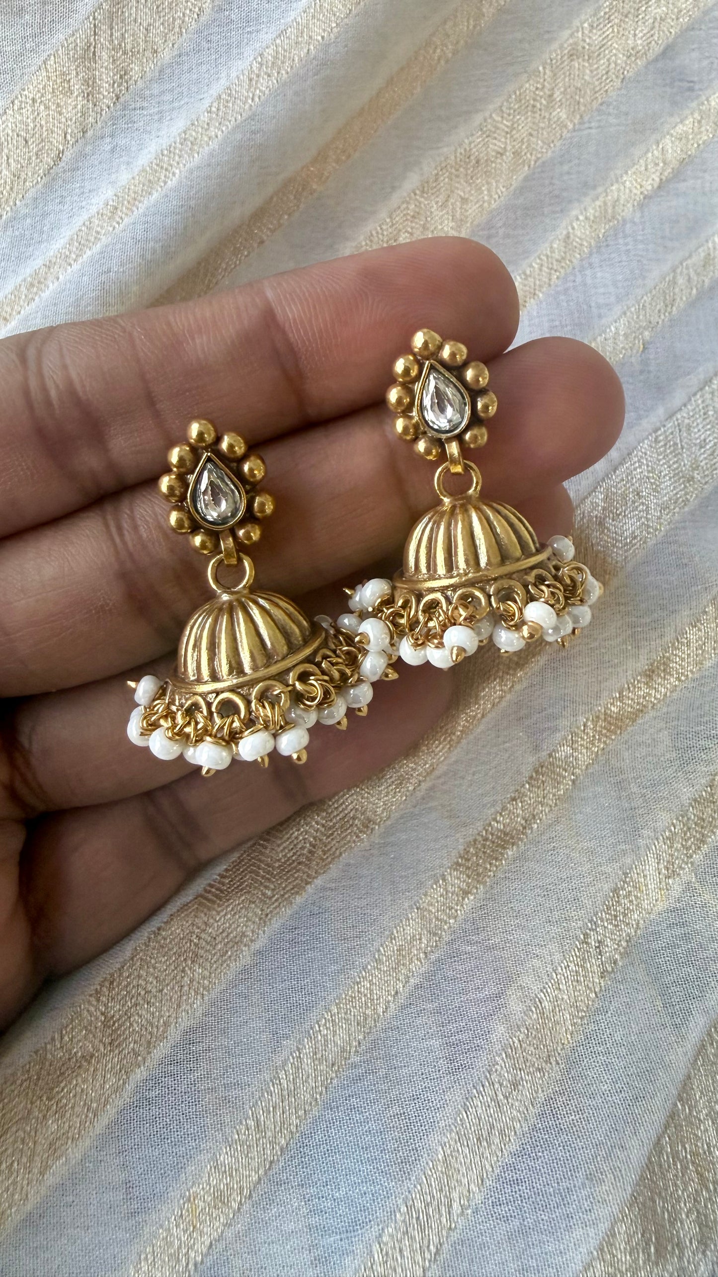 Kira Pearl Jhumkas