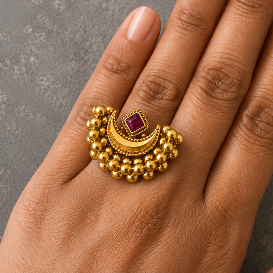 Crescent Rani Ring