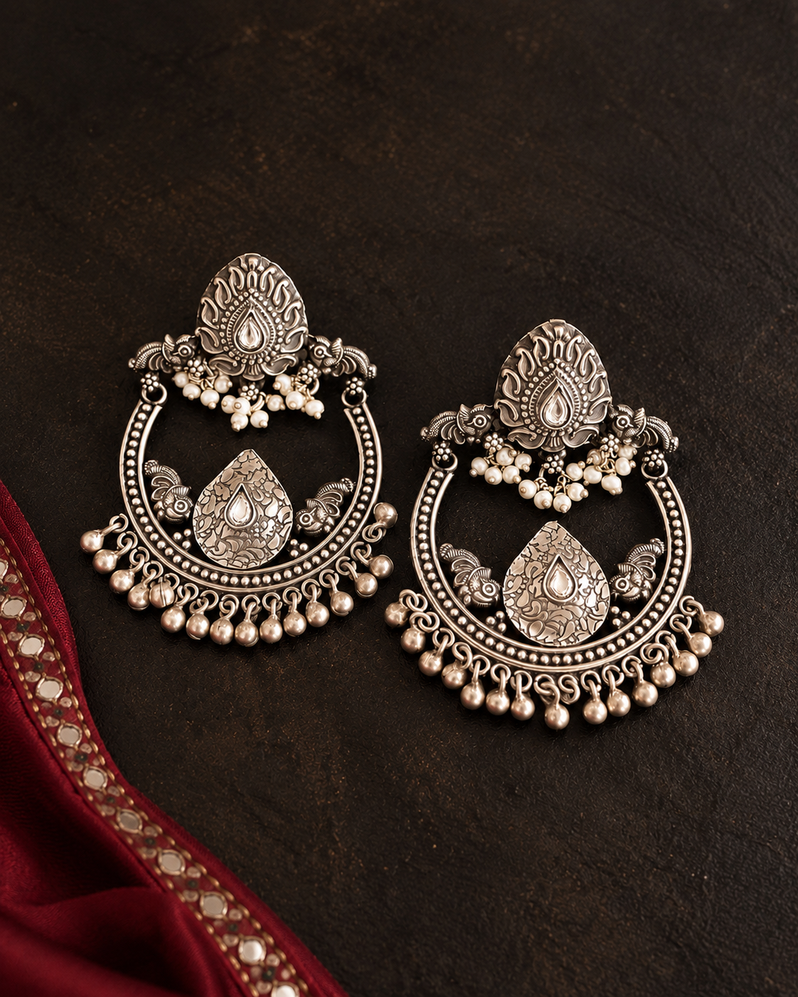 Mayura Chandbali Earrings