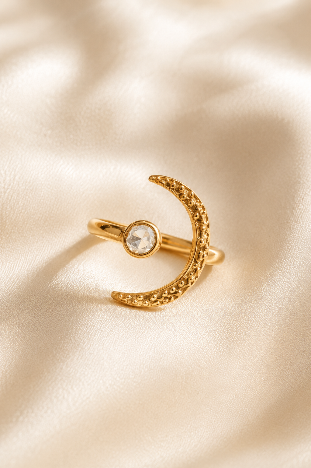 Moonlit Polki Ring