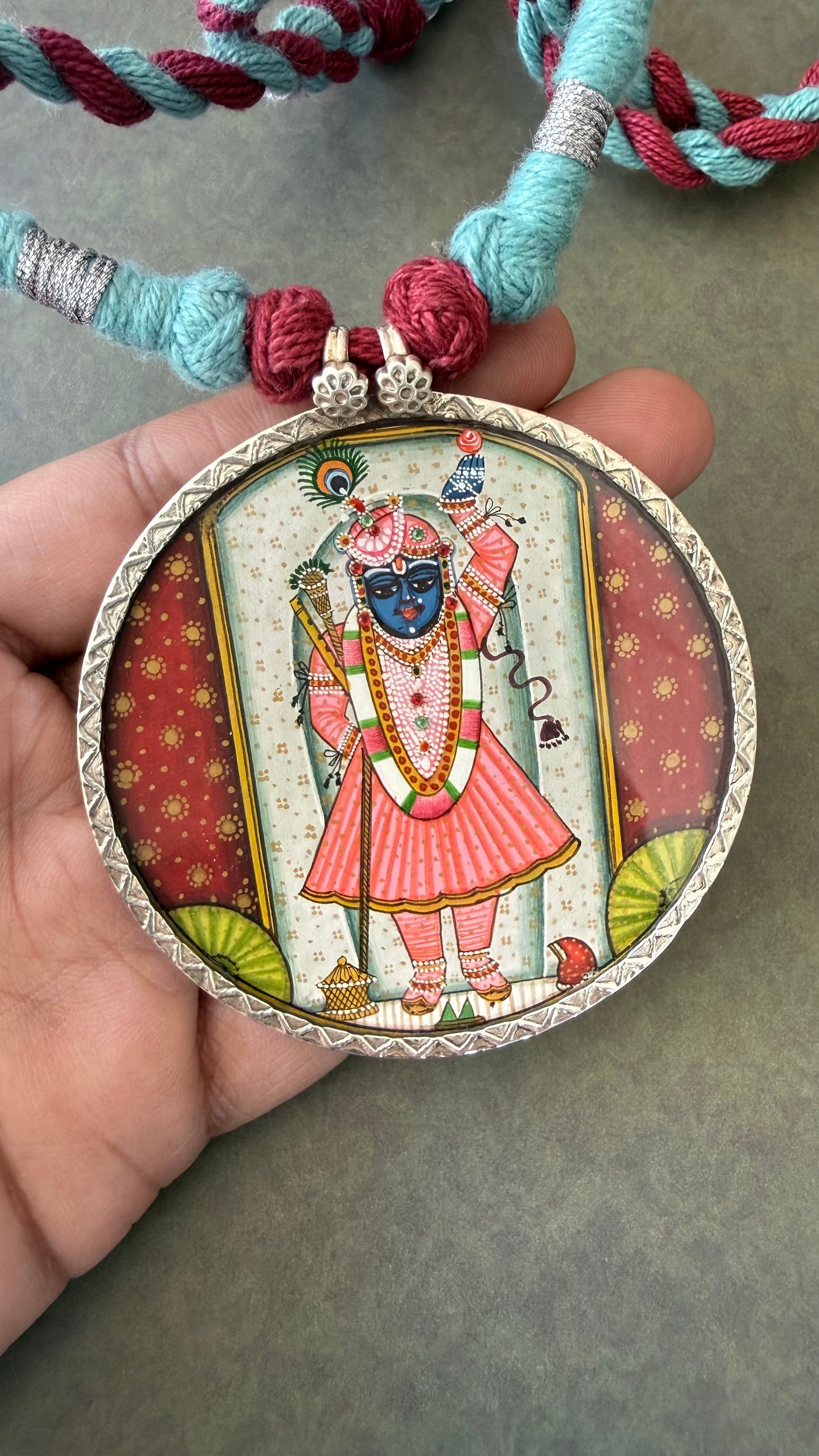 Leela – Shrinath ji Pendant with Dori