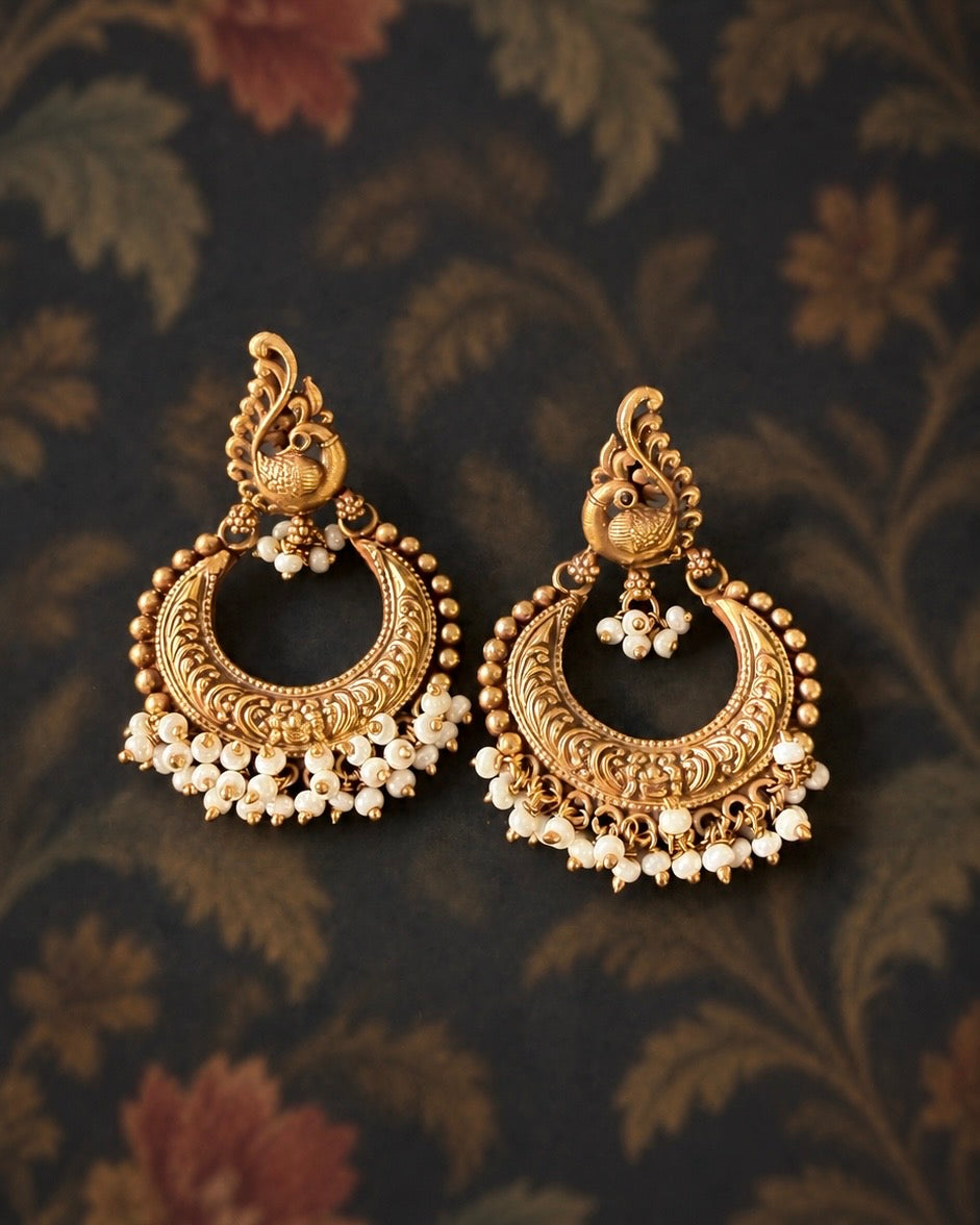 Mayura Chandbali Earrings
