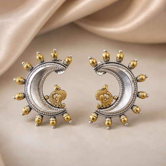 Moon Mayur Earrings