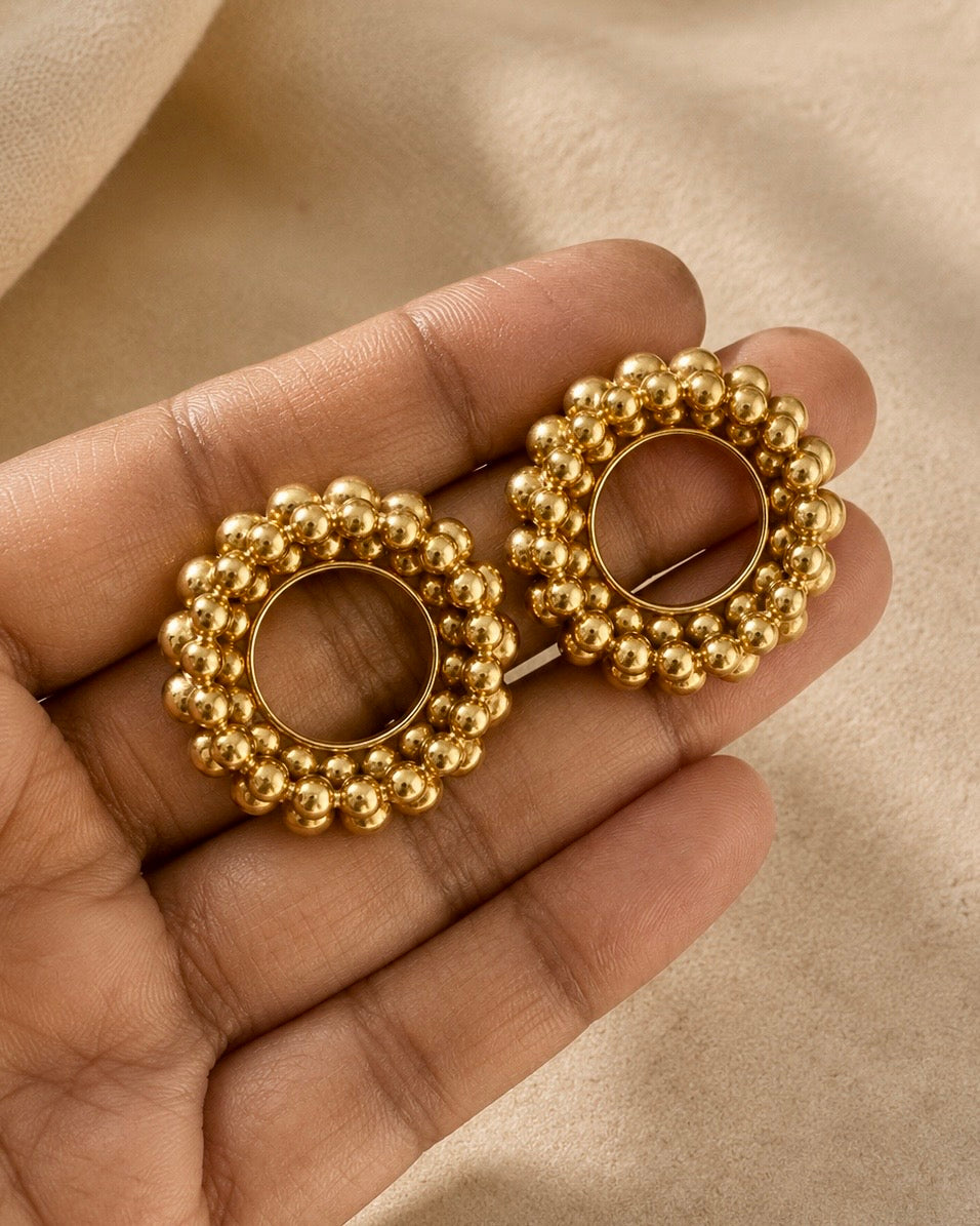 Sun Kissed Halo Studs