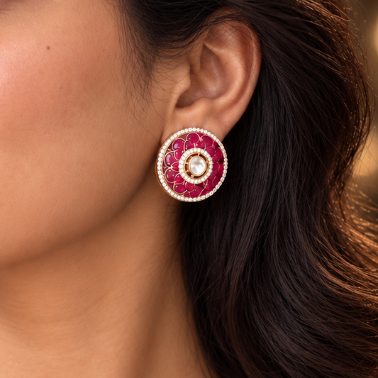 Rosie Polki Earrings